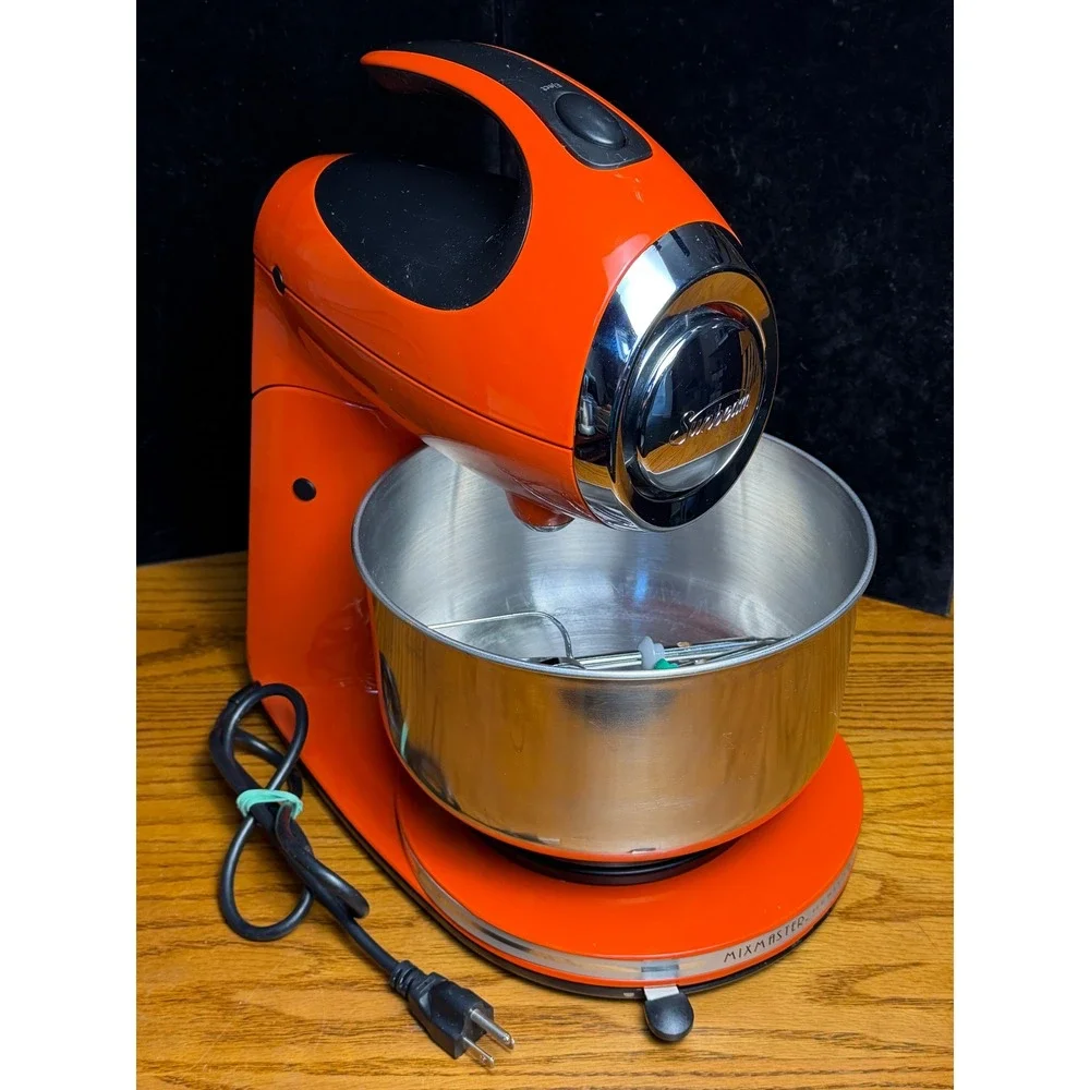 Sunbeam Mixmaster Heritage Series Stand Mixer: Orange 350W, 12 Speed, WORKS